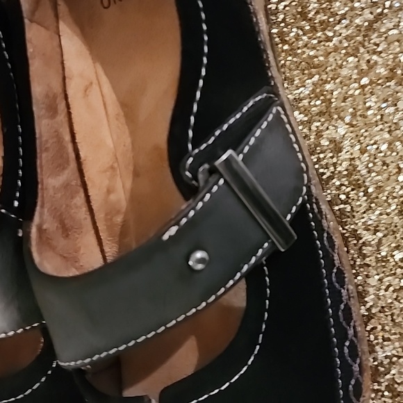 EARTH ORIGINS BLACK FLAT COMFORT SHOES SIZE 7 GOOD CONDITION - Picture 5 of 12